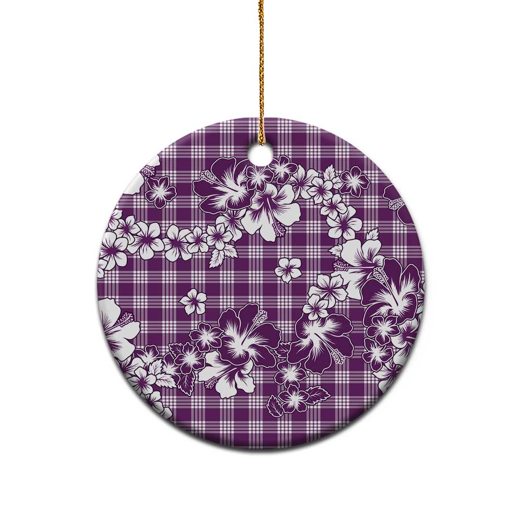 Hibiscus Pakala Sweetie Purple Ceramic Ornament Tropical Floral Stylized LT01 - Polynesian Pride