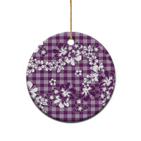 Hibiscus Pakala Sweetie Purple Ceramic Ornament Tropical Floral Stylized LT01 - Polynesian Pride