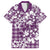 Hibiscus Pakala Sweetie Purple Family Matching Long Sleeve Bodycon Dress and Hawaiian Shirt Tropical Floral Stylized - Polynesian Pride