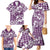 Hibiscus Pakala Sweetie Purple Family Matching Mermaid Dress and Hawaiian Shirt Tropical Floral Stylized - Polynesian Pride