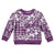 Hibiscus Pakala Sweetie Purple Kid Ugly Christmas Sweater Tropical Floral Stylized - Polynesian Pride