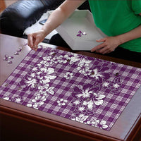 Hibiscus Pakala Sweetie Purple Puzzle Tropical Floral Stylized - Polynesian Pride