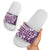 Hibiscus Pakala Sweetie Purple Slide Sandals Tropical Floral Stylized - Polynesian Pride