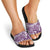 Hibiscus Pakala Sweetie Purple Slide Sandals Tropical Floral Stylized - Polynesian Pride