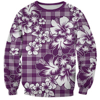 Hibiscus Pakala Sweetie Purple Sweatshirt Tropical Floral Stylized - Polynesian Pride