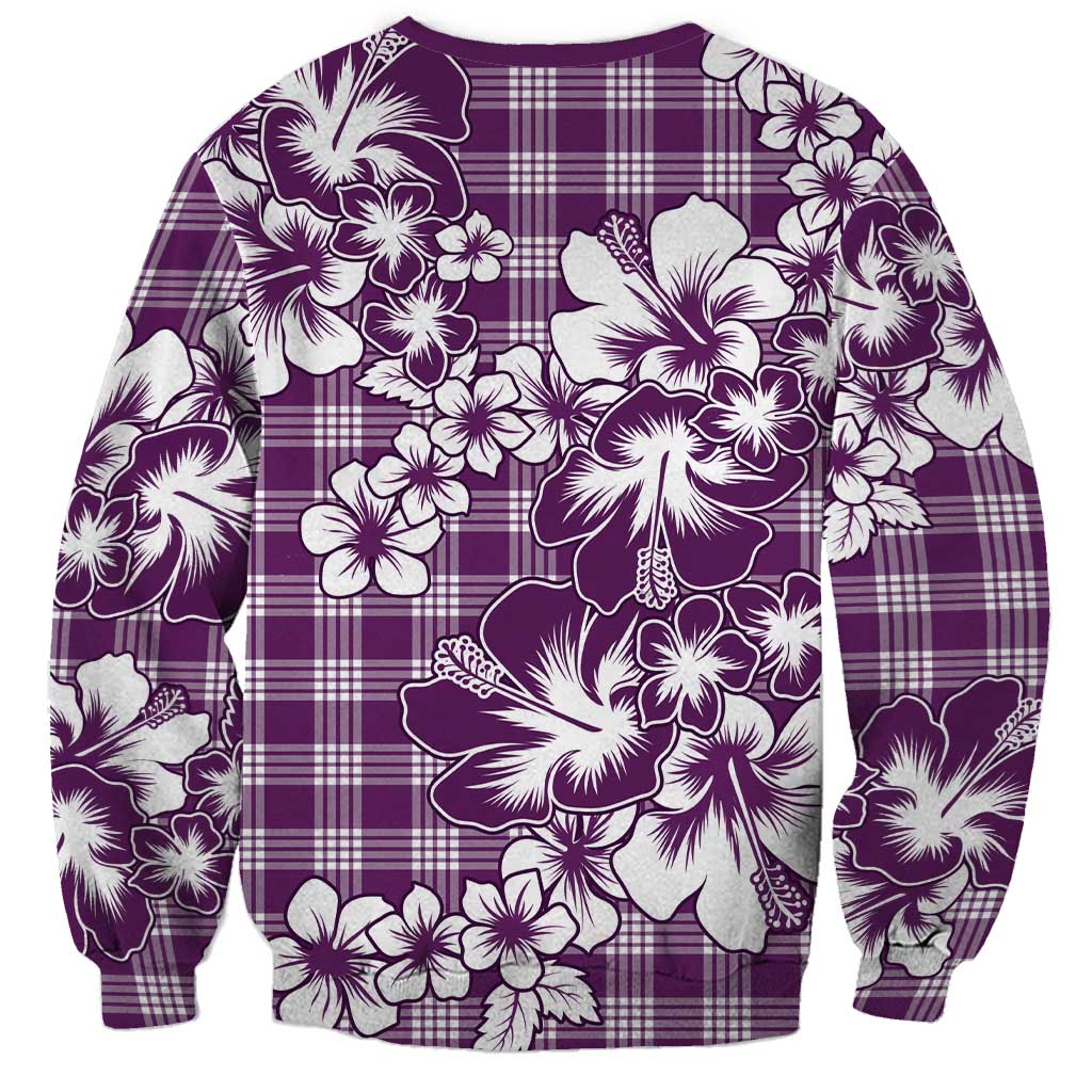 Hibiscus Pakala Sweetie Purple Sweatshirt Tropical Floral Stylized - Polynesian Pride