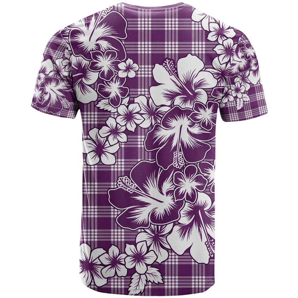 Hibiscus Pakala Sweetie Purple T Shirt Tropical Floral Stylized - Polynesian Pride