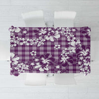 Hibiscus Pakala Sweetie Purple Tablecloth Tropical Floral Stylized - Polynesian Pride