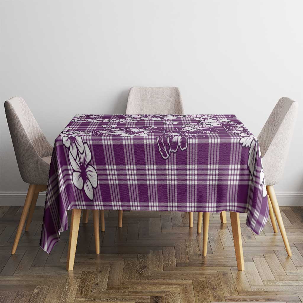 Hibiscus Pakala Sweetie Purple Tablecloth Tropical Floral Stylized - Polynesian Pride
