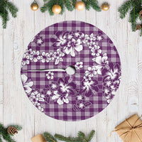 Hibiscus Pakala Sweetie Purple Tree Skirt Tropical Floral Stylized LT01 Casual Purple - Polynesian Pride