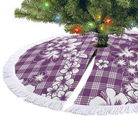 Hibiscus Pakala Sweetie Purple Tree Skirt Tropical Floral Stylized LT01 - Polynesian Pride