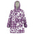 Hibiscus Pakala Sweetie Purple Wearable Blanket Hoodie Tropical Floral Stylized - Polynesian Pride