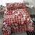 Hibiscus Pakala Fantasy Red Bedding Set Tropical Floral Stylized - Polynesian Pride