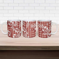 Hibiscus Pakala Fantasy Red Ceramic Mug Tropical Floral Stylized - Polynesian Pride