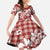 Hibiscus Pakala Fantasy Red Family Matching Mermaid Dress and Hawaiian Shirt Tropical Floral Stylized - Polynesian Pride
