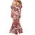 Hibiscus Pakala Fantasy Red Family Matching Mermaid Dress and Hawaiian Shirt Tropical Floral Stylized - Polynesian Pride