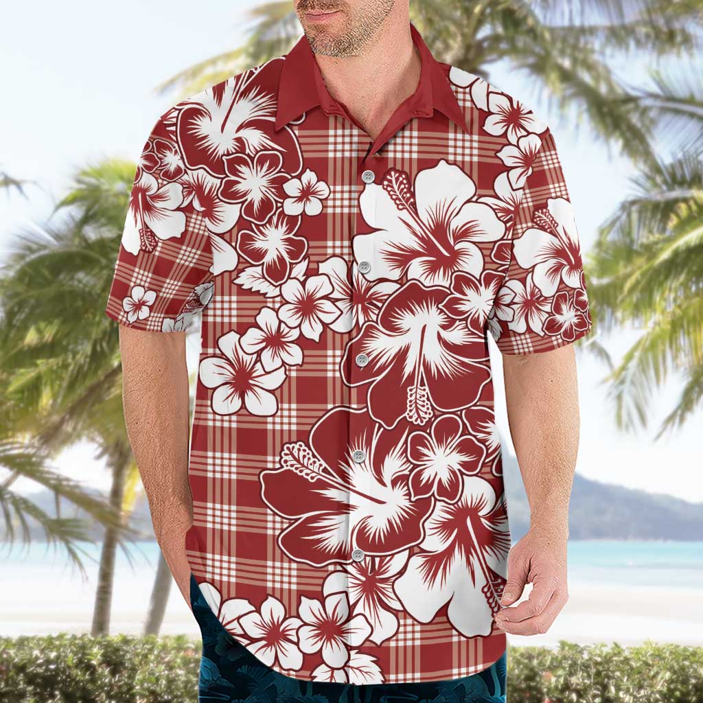 Hibiscus Pakala Fantasy Red Hawaiian Shirt Tropical Floral Stylized - Polynesian Pride