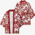Hibiscus Pakala Fantasy Red Kimono Tropical Floral Stylized - Polynesian Pride