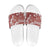 Hibiscus Pakala Fantasy Red Slide Sandals Tropical Floral Stylized - Polynesian Pride