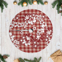Hibiscus Pakala Fantasy Red Tree Skirt Tropical Floral Stylized LT01 Casual Red - Polynesian Pride