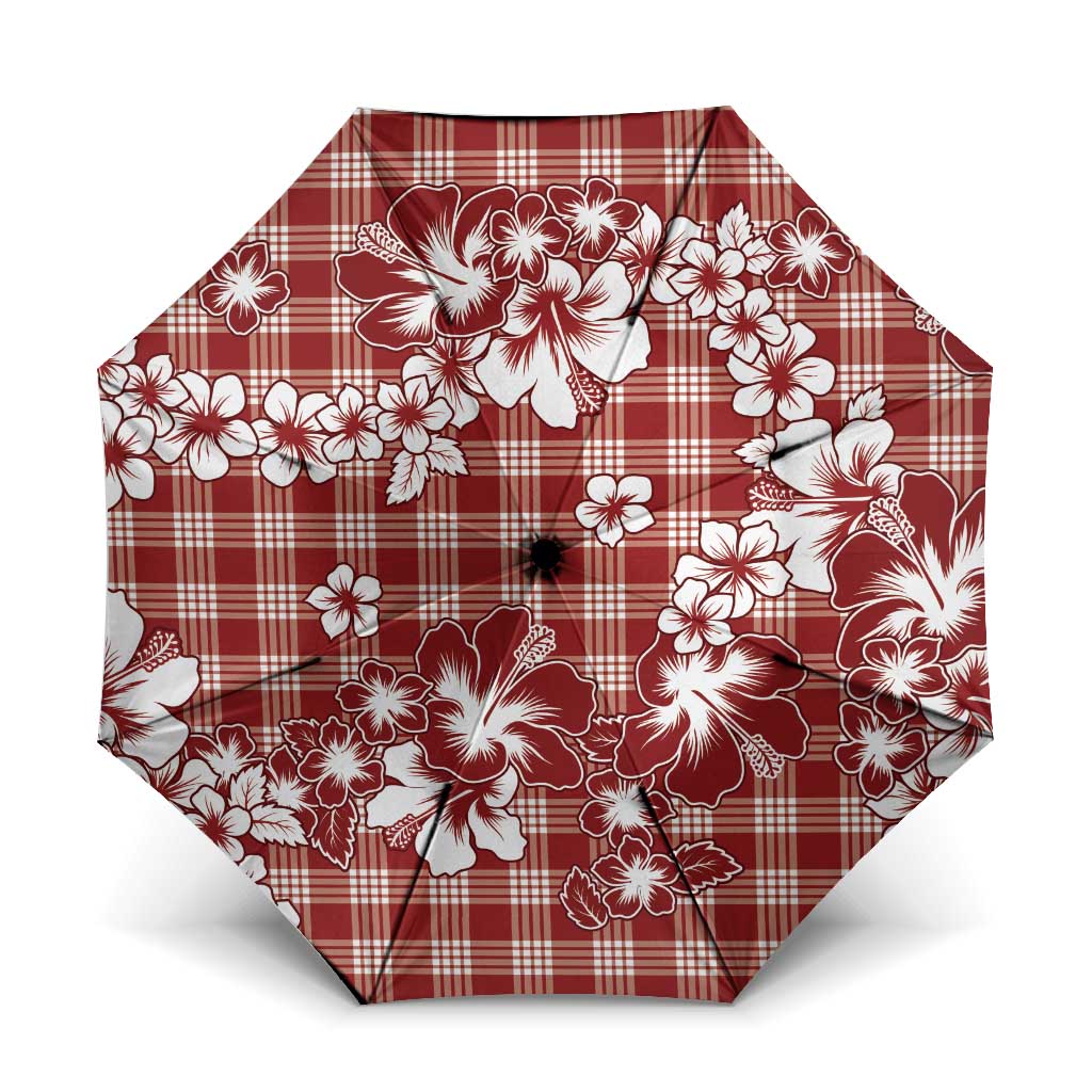Hibiscus Pakala Fantasy Red Umbrella Tropical Floral Stylized - Polynesian Pride