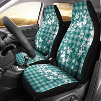 Hibiscus Pakala Aqua Teal Car Seat Cover Tropical Floral Stylized - Polynesian Pride