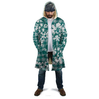 Hibiscus Pakala Aqua Teal Cloak Tropical Floral Stylized - Polynesian Pride