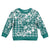 Hibiscus Pakala Aqua Teal Kid Ugly Christmas Sweater Tropical Floral Stylized - Polynesian Pride
