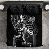 New Zealand Cricket Bedding Set Maori Kiwi Black Fern