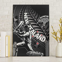New Zealand Cricket Canvas Wall Art Maori Kiwi Black Fern LT01 Without Frame Black - Polynesian Pride