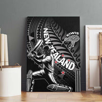 New Zealand Cricket Canvas Wall Art Maori Kiwi Black Fern LT01 - Polynesian Pride