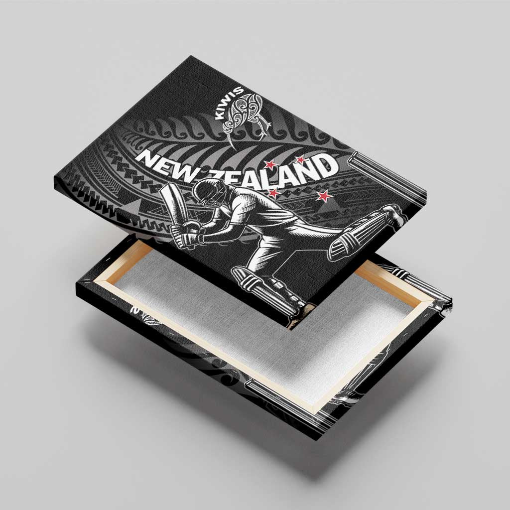 New Zealand Cricket Canvas Wall Art Maori Kiwi Black Fern LT01 - Polynesian Pride