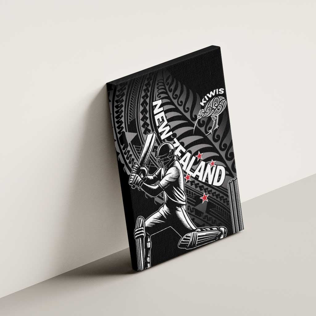 New Zealand Cricket Canvas Wall Art Maori Kiwi Black Fern LT01 - Polynesian Pride