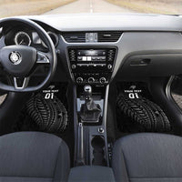 New Zealand Cricket Car Mats Maori Kiwi Black Fern LT01 Set 2pcs - Front Black - Polynesian Pride