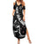 Custom New Zealand Cricket Family Matching Summer Maxi Dress and Hawaiian Shirt Maori Kiwi Black Fern