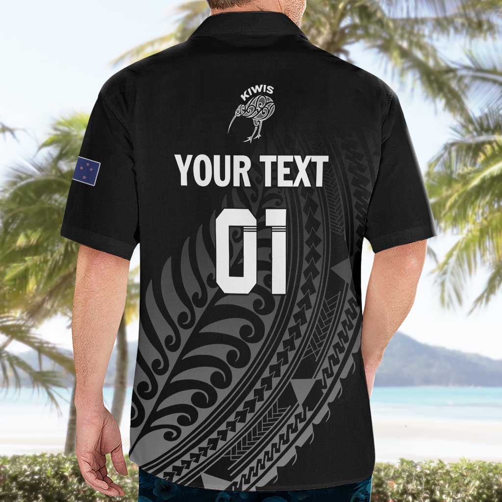 Custom New Zealand Cricket Hawaiian Shirt Maori Kiwi Black Fern LT01 - Polynesian Pride