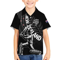 Custom New Zealand Cricket Hawaiian Shirt Maori Kiwi Black Fern LT01 - Polynesian Pride