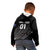 Custom New Zealand Cricket Kid Hoodie Maori Kiwi Black Fern