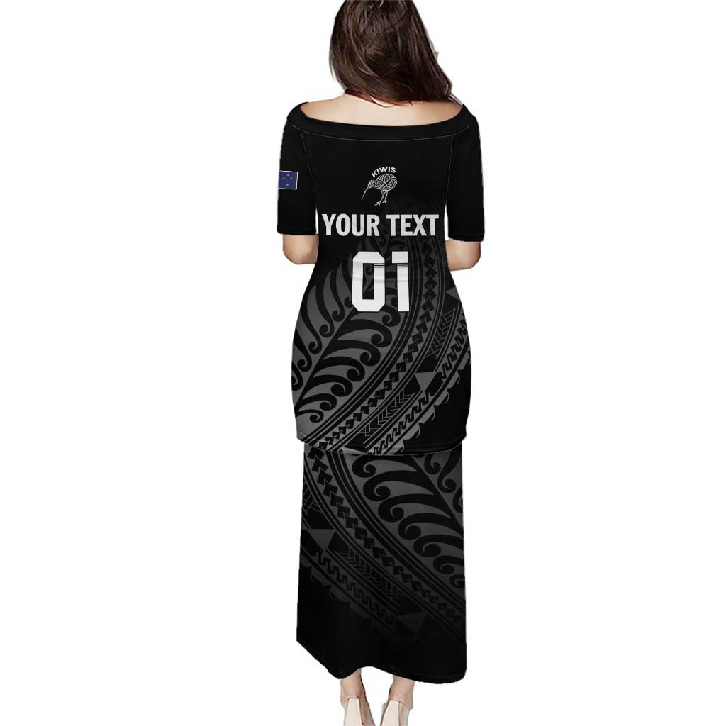 Custom New Zealand Cricket Puletasi Maori Kiwi Black Fern LT01 - Polynesian Pride