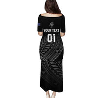 Custom New Zealand Cricket Puletasi Maori Kiwi Black Fern LT01 - Polynesian Pride