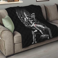 New Zealand Cricket Quilt Maori Kiwi Black Fern