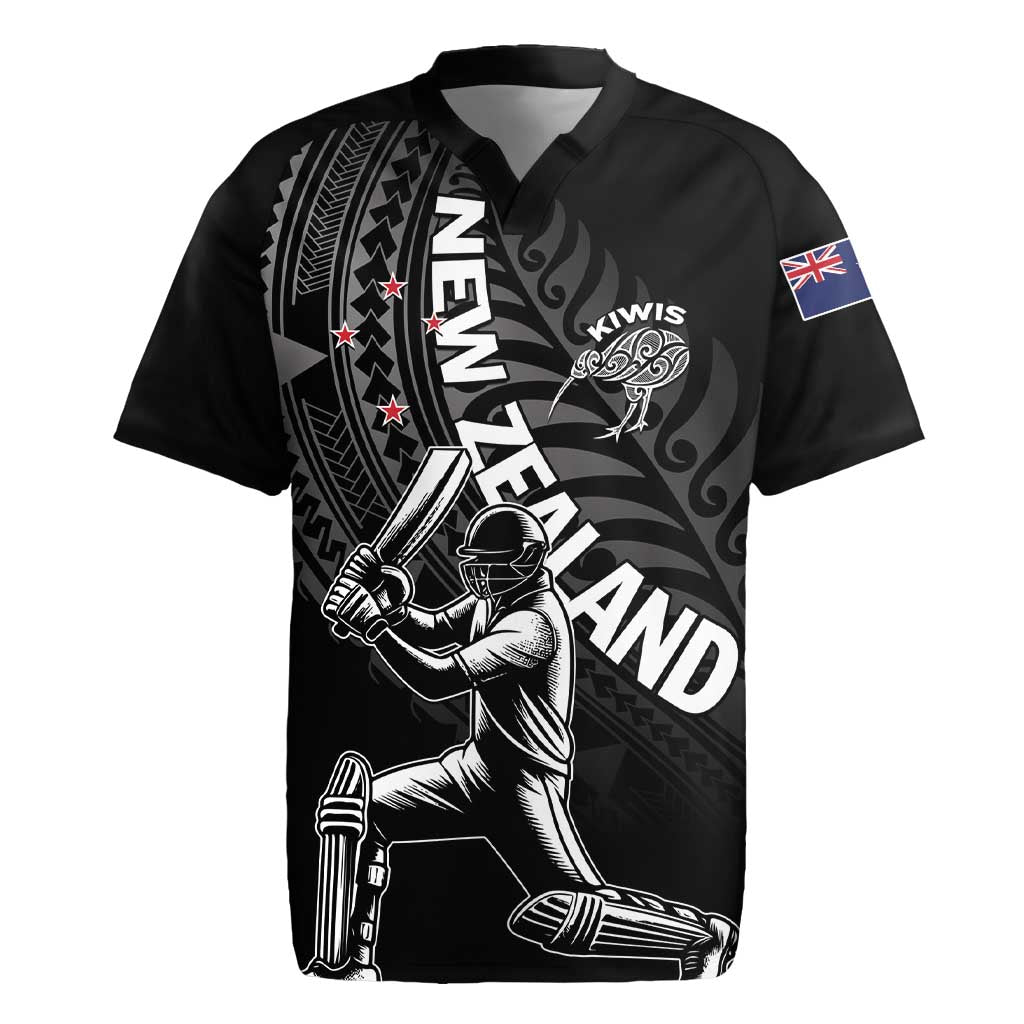 Custom New Zealand Cricket Rugby Jersey Maori Kiwi Black Fern