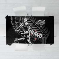 New Zealand Cricket Tablecloth Maori Kiwi Black Fern LT01 Black - Polynesian Pride