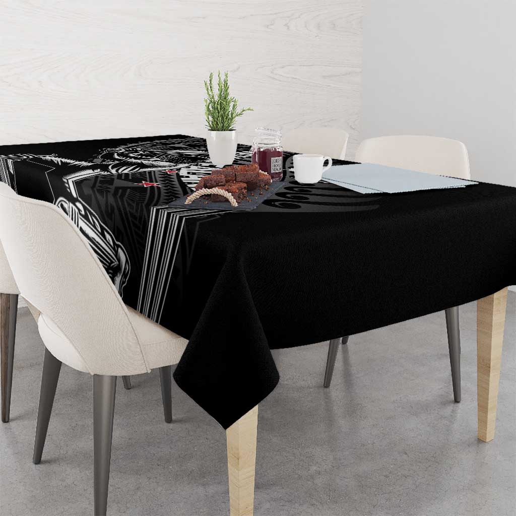 New Zealand Cricket Tablecloth Maori Kiwi Black Fern LT01 - Polynesian Pride