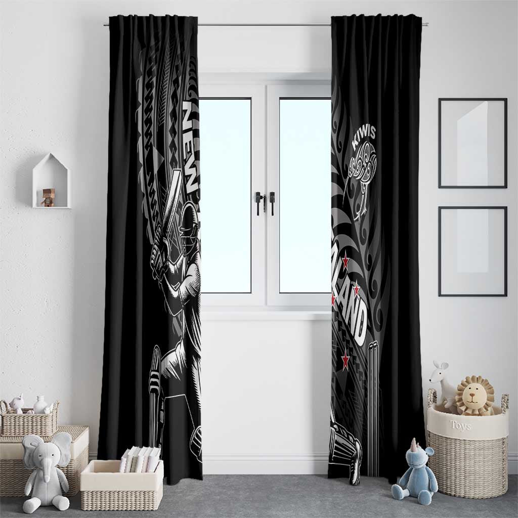 New Zealand Cricket Window Curtain Maori Kiwi Black Fern LT01 - Polynesian Pride