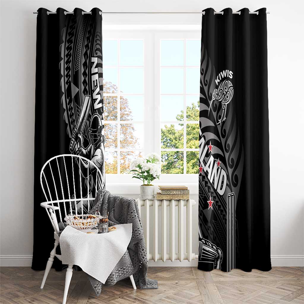 New Zealand Cricket Window Curtain Maori Kiwi Black Fern LT01 - Polynesian Pride