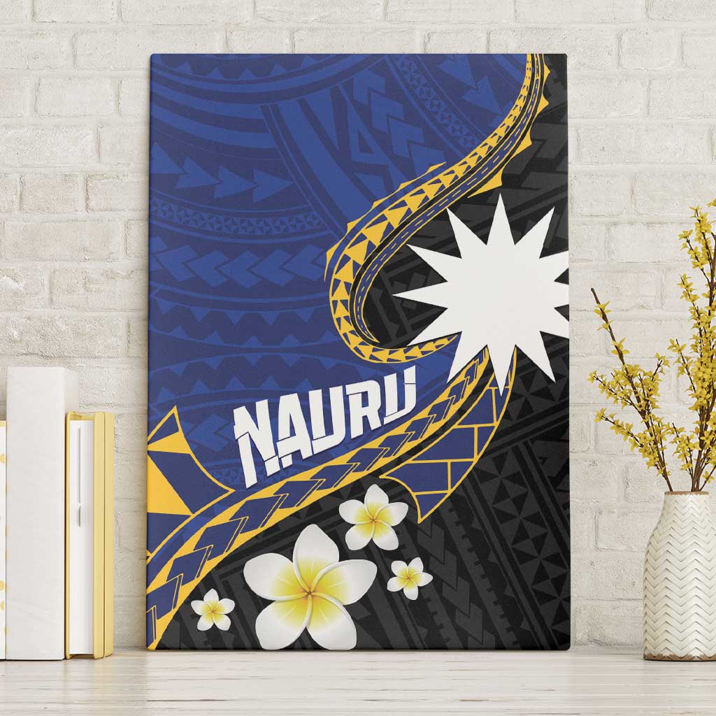 Nauru Canvas Wall Art Naoero Proud Plumeria