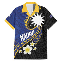 Personalised Nauru Family Matching Mermaid Dress and Hawaiian Shirt Naoero Proud Plumeria