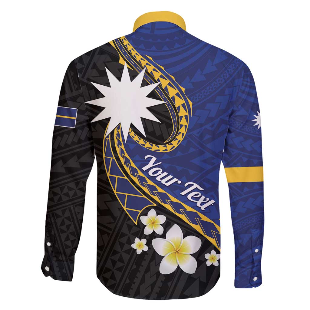 Personalised Nauru Family Matching Puletasi and Hawaiian Shirt Naoero Proud Plumeria