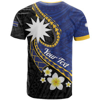 Personalised Nauru T Shirt Naoero Proud Plumeria